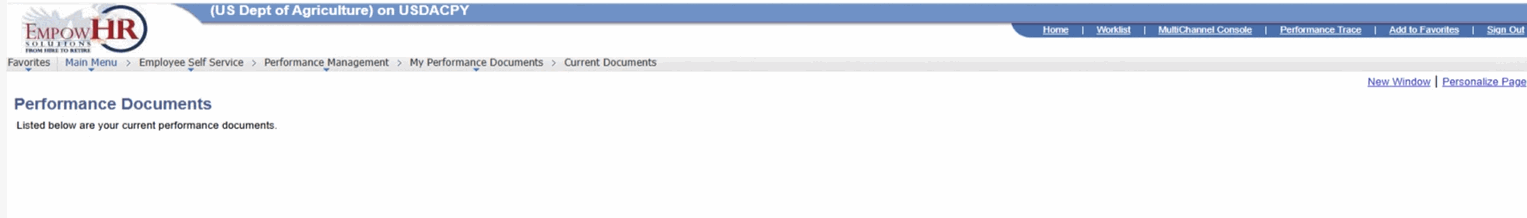 Current Performance Documents - Document Details Page